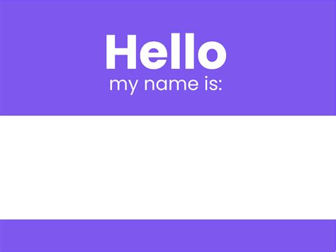Free Name Tag: Maker Online | Template.net