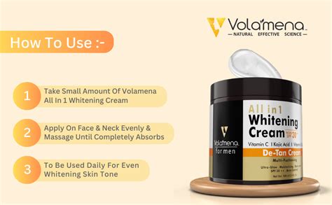 VOLAMENA WITH DEVICE "All-in-One Whitening Face Cream for Men - SPF 30 ...