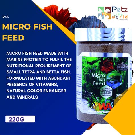WA Micro Fish Feed For Fish Food – PetzLifeWorld