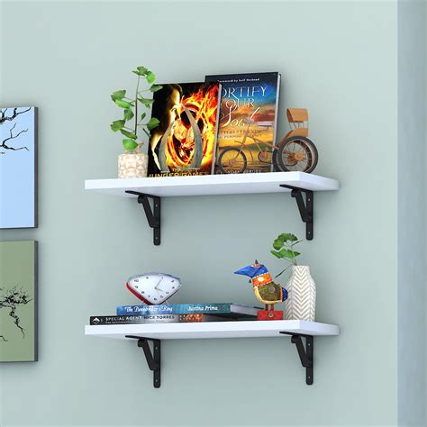 ABOUT SPACE Wooden Wall Mounted Shelf - Open Wall Shelf - Floating ...