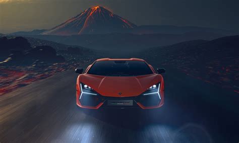 Lamborghini Revuelto 4K Ultra HD: Night Drive to the Fiery Peak