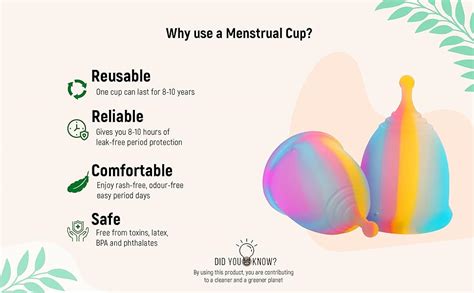 TaykCare Rainbow Menstrual Cup for Women | Rash-free, Odour-free, Leak ...