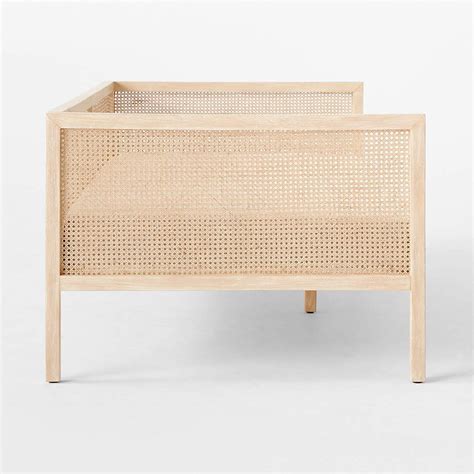 Natural Cane Day Bench Ivory – Curator's Cart