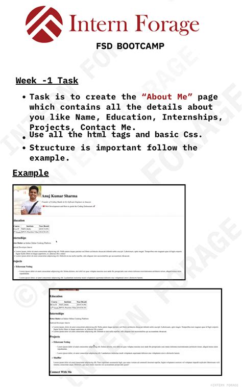 FSD week-1 Task - I need this - computer science - INTERN FORAGE ...