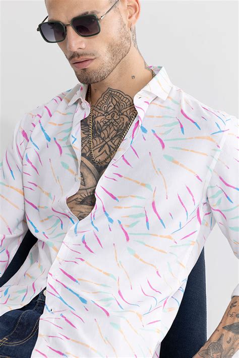 Buy Men's Plankton White Shirt Online | SNITCH