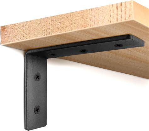 Amazon.com: AnanJing 6 Pack Heavy Duty Floating Shelf Brackets, Black ...