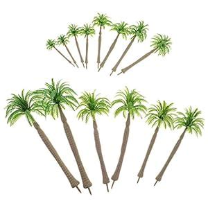 PRAV® 1/250 Miniatures Layout Tree Models Green Coconut Tree for ...