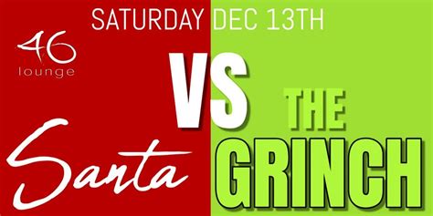 Santa vs Grinch Saturday at 46 Lounge, 46 Lounge, Totowa, 13 December ...