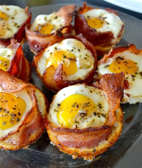 Easy Bacon and Egg Cups » The Prepped Chef | Rezepte, Kochrezepte ...