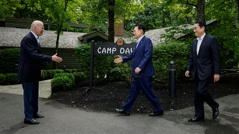 Biden Welcomes Japanese and South Korean Leaders to Camp David Summit ...