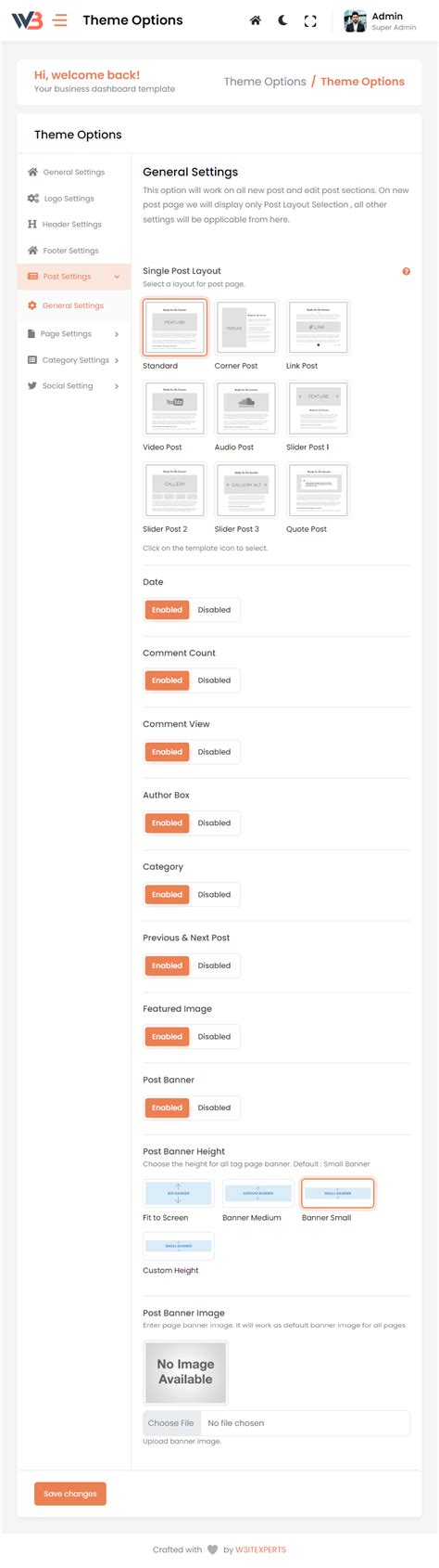 W3CMS - Laravel CMS System