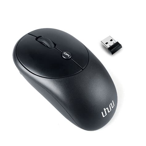 UHURU Wireless Mouse with Nano Receiver, 2.4G Slim Portable Mobile ...