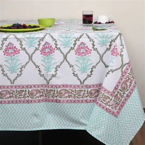 Dining Table Covers - Block Printed Round Table Cover Manufacturer from ...