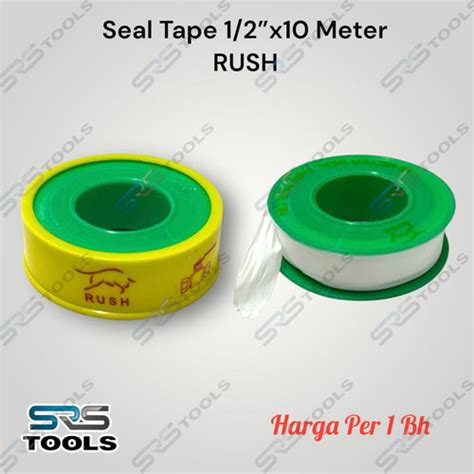 Jual RUSH Seal Tape Putih 1/2 Inch 10 Meter Sealtape Selotip - Kota ...