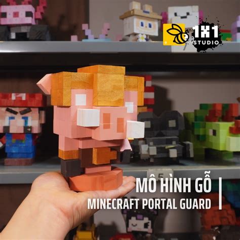 Mô Hình Gỗ Minecraft Portal Guard | Sx Thủ Công | Quà Tặng Trưng Bày ...