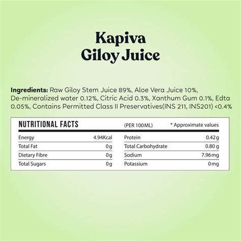 Buy KAPIVA GILOY JUICE (NATURAL IMMUNITY BOOSTER) 1 L Online & Get Upto ...