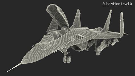 MiG 29 Tandem Aircraft with Armament Rigged for Maya 3D | 3D Molier ...