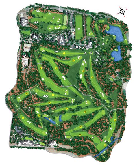Masters Golf Course Map 的图像结果
