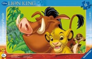 RAVENSBURGER Puzzle 06008 Children With The Lion King Simba Lion 15 ...
