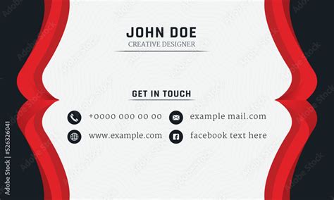 Minimalist business card design Stock Vector | Adobe Stock