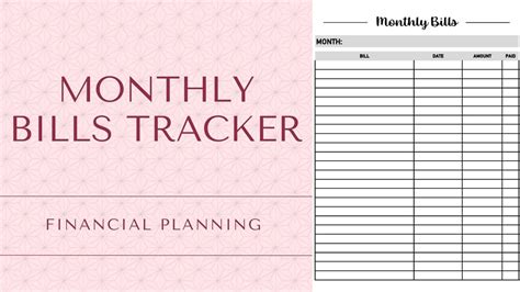 Simple Digital Grey Monthly Bills Planner Sheet - Etsy