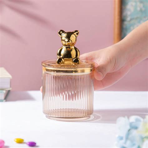 Vintage Jar With Bear Lid Amber 350ml Online - Premium Airtight Jar ...