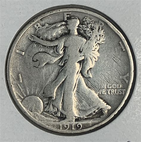 1919 Walking Liberty Half Dollar, F-12 (6567) - For Sale, Buy Now ...
