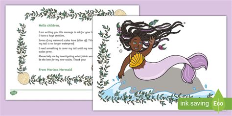 Mermaid Materials Waterproof Investigation (teacher made)