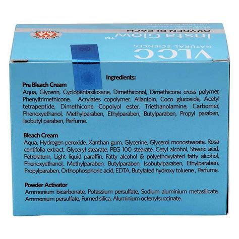 VLCC Insta Glow Oxygen Bleach, 25 gm Price, Uses, Side Effects ...