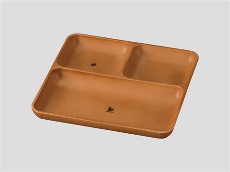 F119-8 7.0MORIMORI ランチ皿 LB リス | 山中木製漆器協同組合