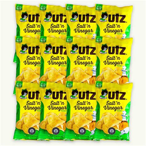 Utz Salt and Vinegar Potato Chips 7.75oz - Noble Crunch