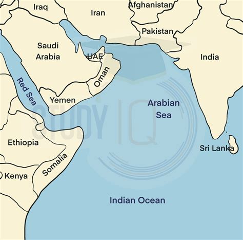 Arabian Sea, Map, Location, Countries, Significance