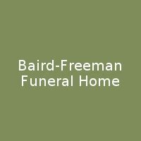 Home | Baird-Freeman Funeral Home of Portland