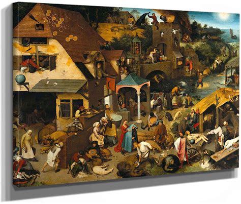 Netherlandish Proverbs by Pieter Bruegel The Elder