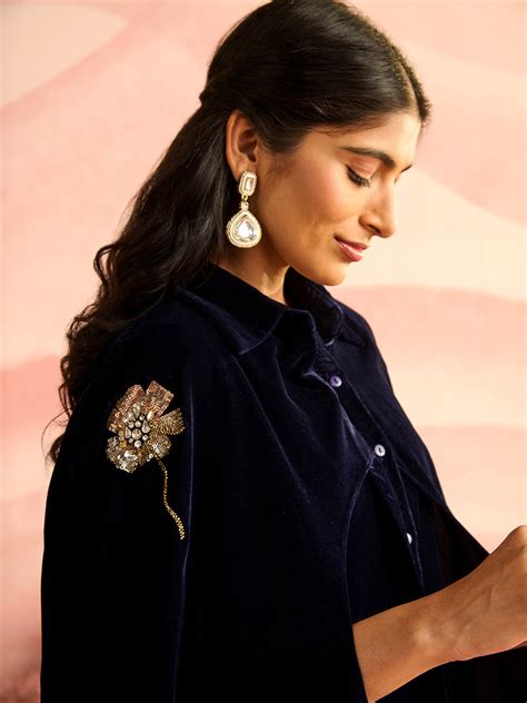 Buy Navy Ruler Dress Online - Chique