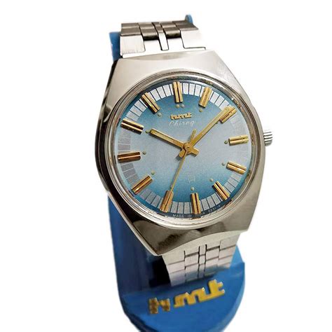 HMT Analogue Men's Watch (Blue Dial Silver Colored Strap) : Amazon.in ...