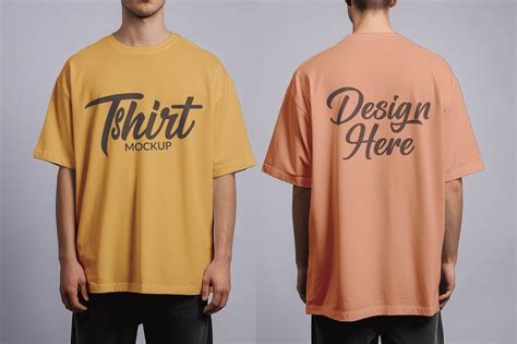 Free Oversize T-Shirt Mockup PSD - PsFiles