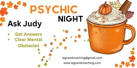 "Ask Judy: Virtual Psychic Night with Psychic Medium Dr. Judy LeGrand ...