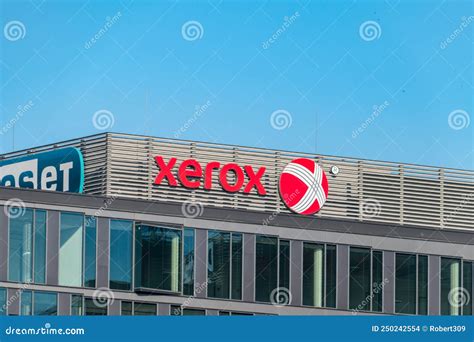 Xerox Corporation Logo In Front Of Their Main Office For Montreal, Quebec. Editorial Photo ...
