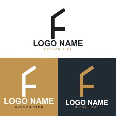 Vektor-Buchstabe f-Logo-Symbol-Design-Vorlagenelemente | Premium Vektor