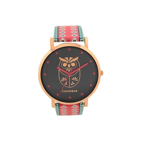 TEAL BY CHUMBAK Round Dial Analog Watch for Women,Night Owl Collection ...