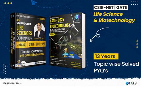 Buy CSIR NET Life Science and GATE Biotechnology PYQ Combo Book - 2025 ...