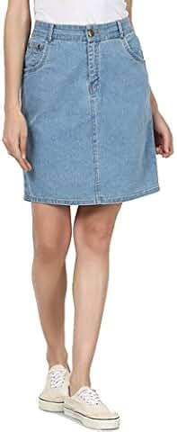 Amazon.in: Denim - Women's Skirts / Women's Skirts & Shorts: Clothing ...