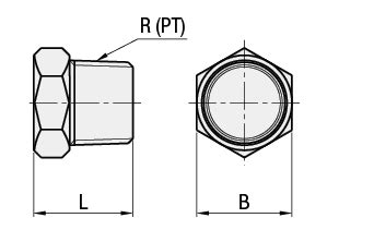 Steel Pipe Fitting - Plug, Brass, Threaded | MISUMI | MISUMI