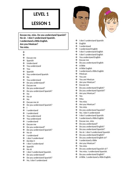 Beginner Levels Lesson 1 的图像结果