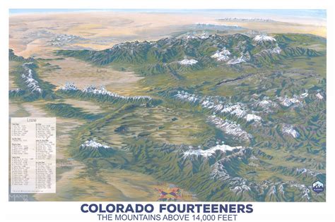 Colorado Fourteeners, the Mountains Above 14,000 Feet - Art Source ...