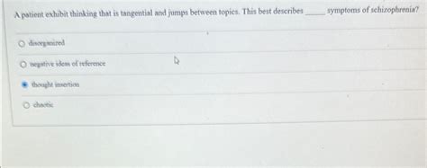 Image result for Example of Tangential Thinking