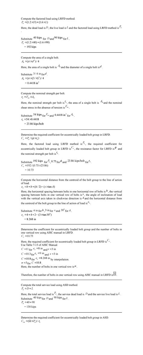 Steel Design 8 - Dr.P.K.GUPTA - Compute the factored load using LRFD ...