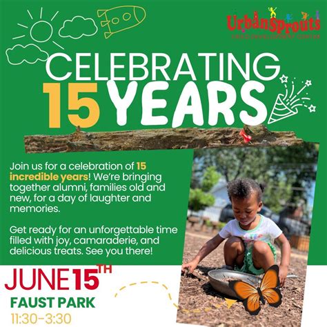Urban Sprouts 15th Anniversary Celebration, Faust Park, Chesterfield ...