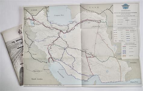 Map of the Iranian Railways Network and the Future Projects WITH Facts and Figures - 1973-74 ...